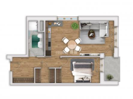 5 | Prodej bytu, 2+kk, 60 m²