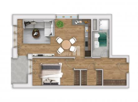 3 | Prodej bytu, 2+kk, 61 m²