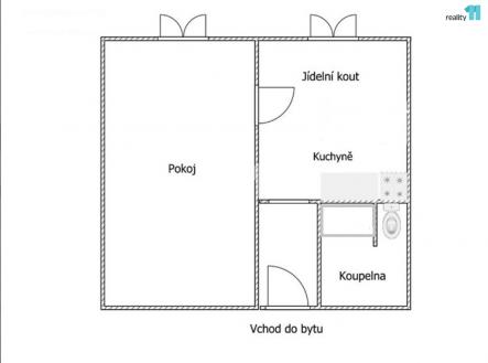 7 | Pronájem bytu, 2+kk, 36 m²