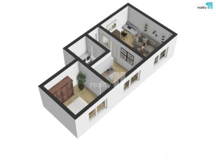 2 | Pronájem bytu, 2+1, 46 m²