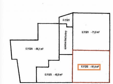 Prodej bytu, 3+kk, 61 m²