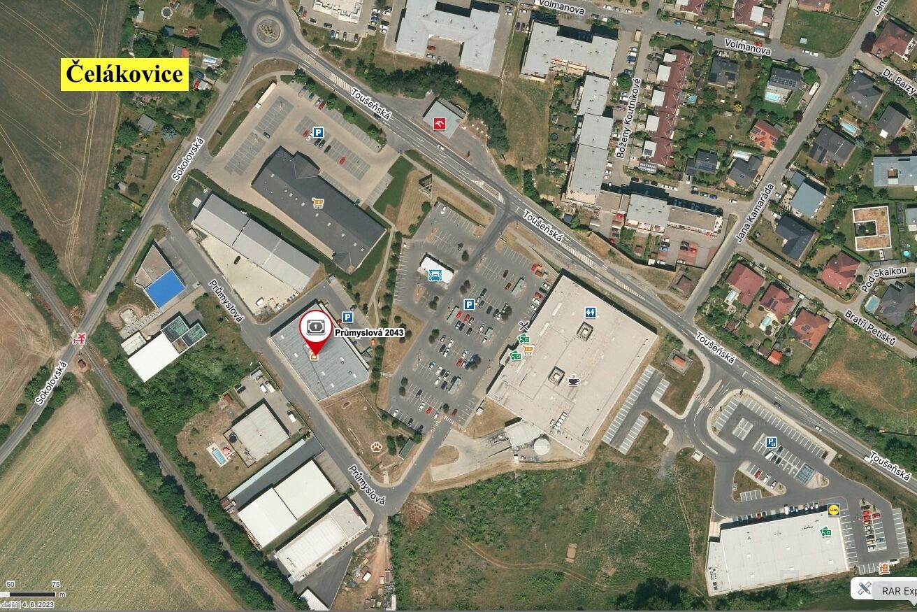 Obchodní centra - Čelákovice, Kostelec n/Černými lesy, Podbořany