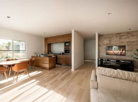 Vizualizace obývacího pokoje  | Prodej - dům/vila, 243 m²