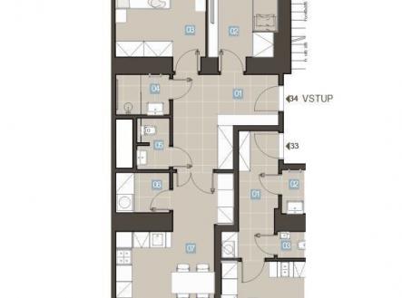 . | Prodej bytu, 3+kk, 78 m²