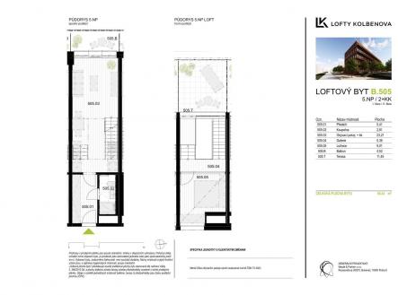 půdorys | Prodej bytu, 2+kk, 49 m²