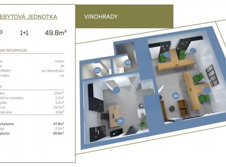 . | Prodej - kanceláře, 50 m²