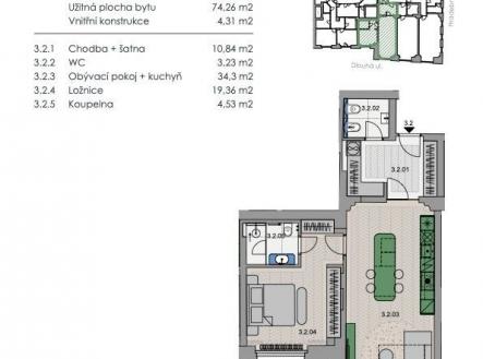 . | Prodej bytu, 2+kk, 75 m²