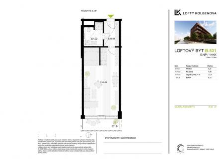 . | Prodej bytu, 1+kk, 45 m²