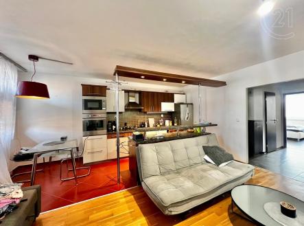 Obývací pokoj | Pronájem bytu, 3+kk, 73 m²