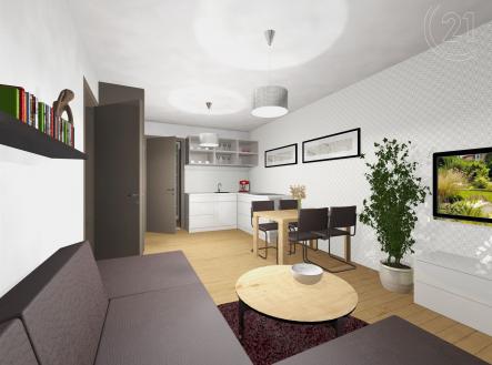 Prodej bytu, 2+kk, 46 m²