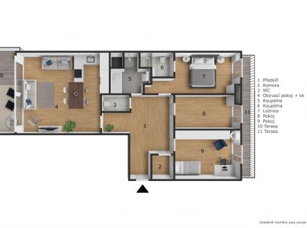 . | Prodej bytu, 4+kk, 110 m²