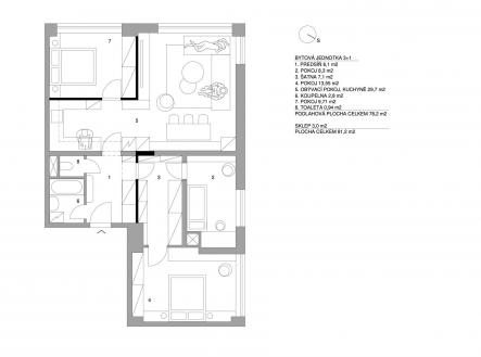 . | Prodej bytu, 4+kk, 81 m²