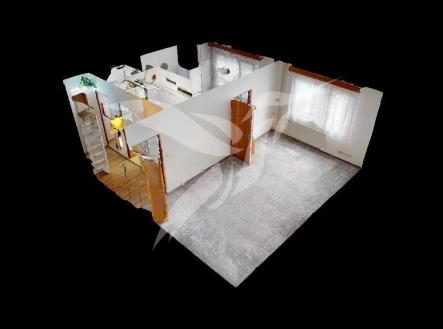 Byt-11-Plzen-Zluticka-ulice-Dollhouse-View.jpg | Pronájem bytu, 1+1, 39 m²