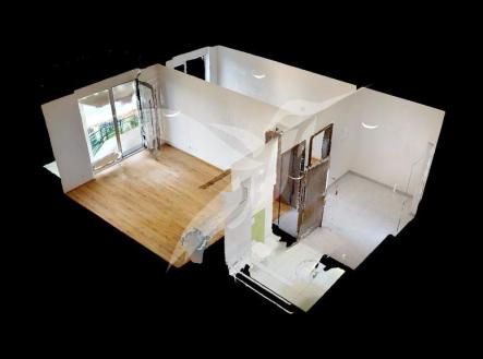 Byt-11-Plzen-Podebradova-ulice-Dollhouse-View.jpg | Pronájem bytu, 2+kk, 44 m²