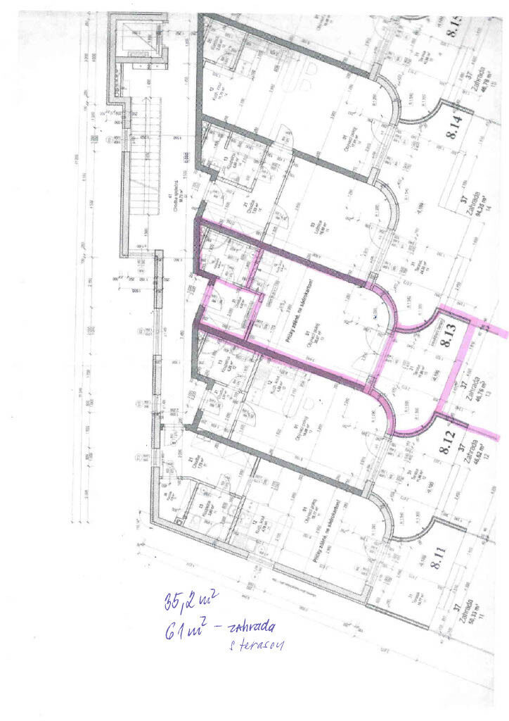 Pronájem bytu 1+kk, 31 m2 se zahrádkou, Olomouc