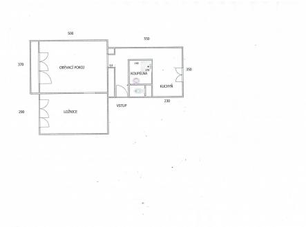 Prodej bytu, 2+1, 53 m²