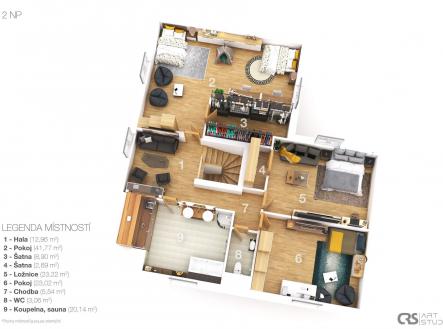 2NP 3D | Prodej - dům/vila, 318 m²