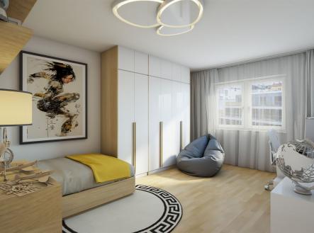 Pokoj - vizualizace | Prodej bytu, 3+1, 85 m²