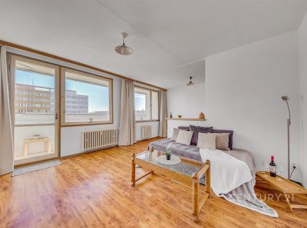 Obývací pokoj, jídelní část | Prodej bytu, 1+1, 41 m²