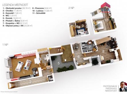 Prodej - nájemní dům, 220 m²