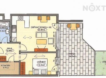 Prodej bytu, 2+kk, 91 m²