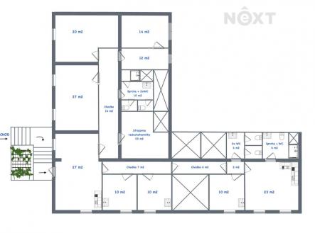 Pronájem - komerční objekt, obchodní centrum, 227 m²