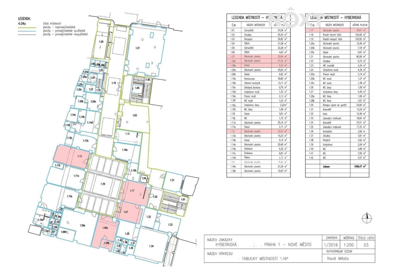 Pronájem komerční Obchodní prostory, 22㎡