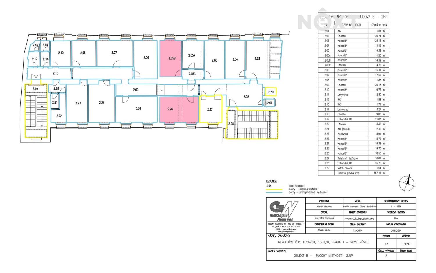 Pronájem komerční Kanceláře, 18㎡