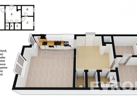 . | Prodej bytu, 3+kk, 66 m²