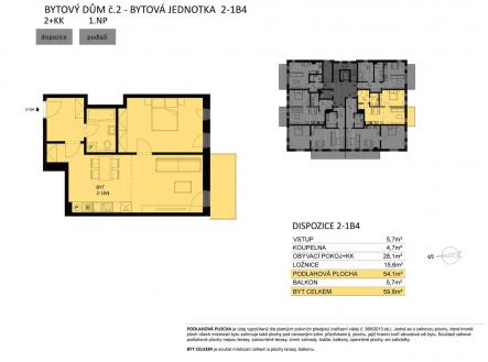 Fotka 2 | Prodej bytu, 2+kk, 60 m²
