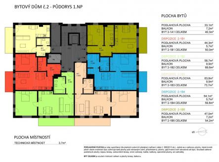 Prodej bytu, 2+kk, 104 m²