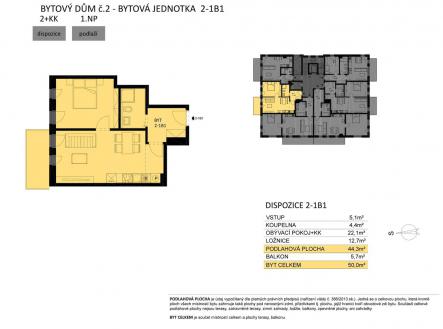 Fotka 2 | Prodej bytu, 2+kk, 52 m²