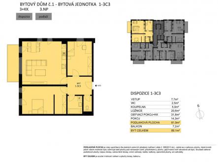 Fotka 2 | Prodej bytu, 3+kk, 89 m²