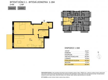 Fotka 1 | Prodej bytu, 2+kk, 61 m²
