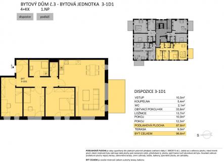 Fotka 1 | Prodej bytu, 4+kk, 97 m²