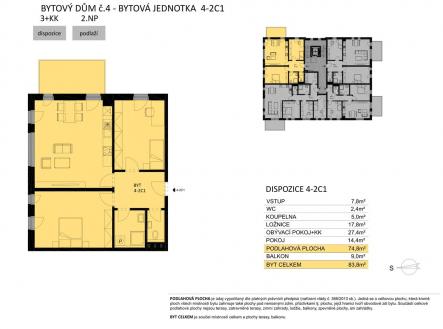 Fotka 1 | Prodej bytu, 3+kk, 84 m²