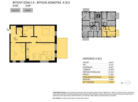 Fotka 5 | Prodej bytu, 3+kk, 72 m²