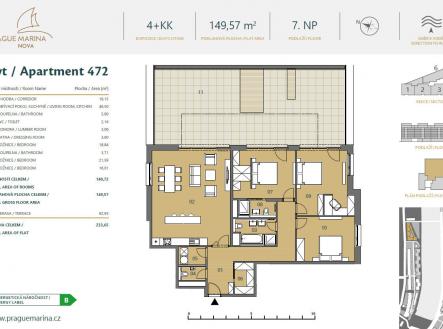 Prodej bytu, 4+kk, 149 m²