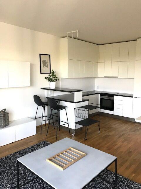 Pronájem nadstandardně zařízeného bytu 2+kk 58 m2 s výhledem na řeku v prestižní rezidenci