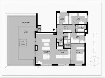 MoCu_BA24401_pudorys | Prodej bytu, 5+kk, 136 m²