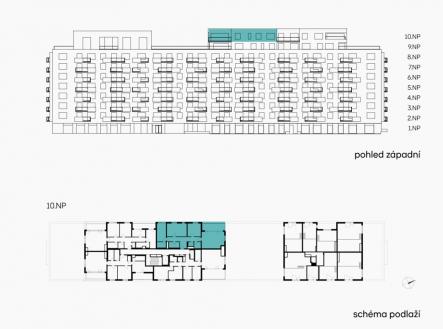CEK BA21002 situace | Prodej bytu, 4+kk, 121 m²