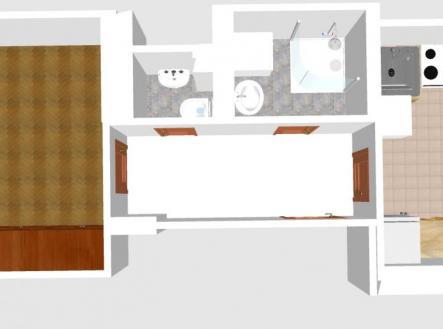 20200115 Krizikova B8 3D.jpg | Prodej bytu, 1+1, 45 m²