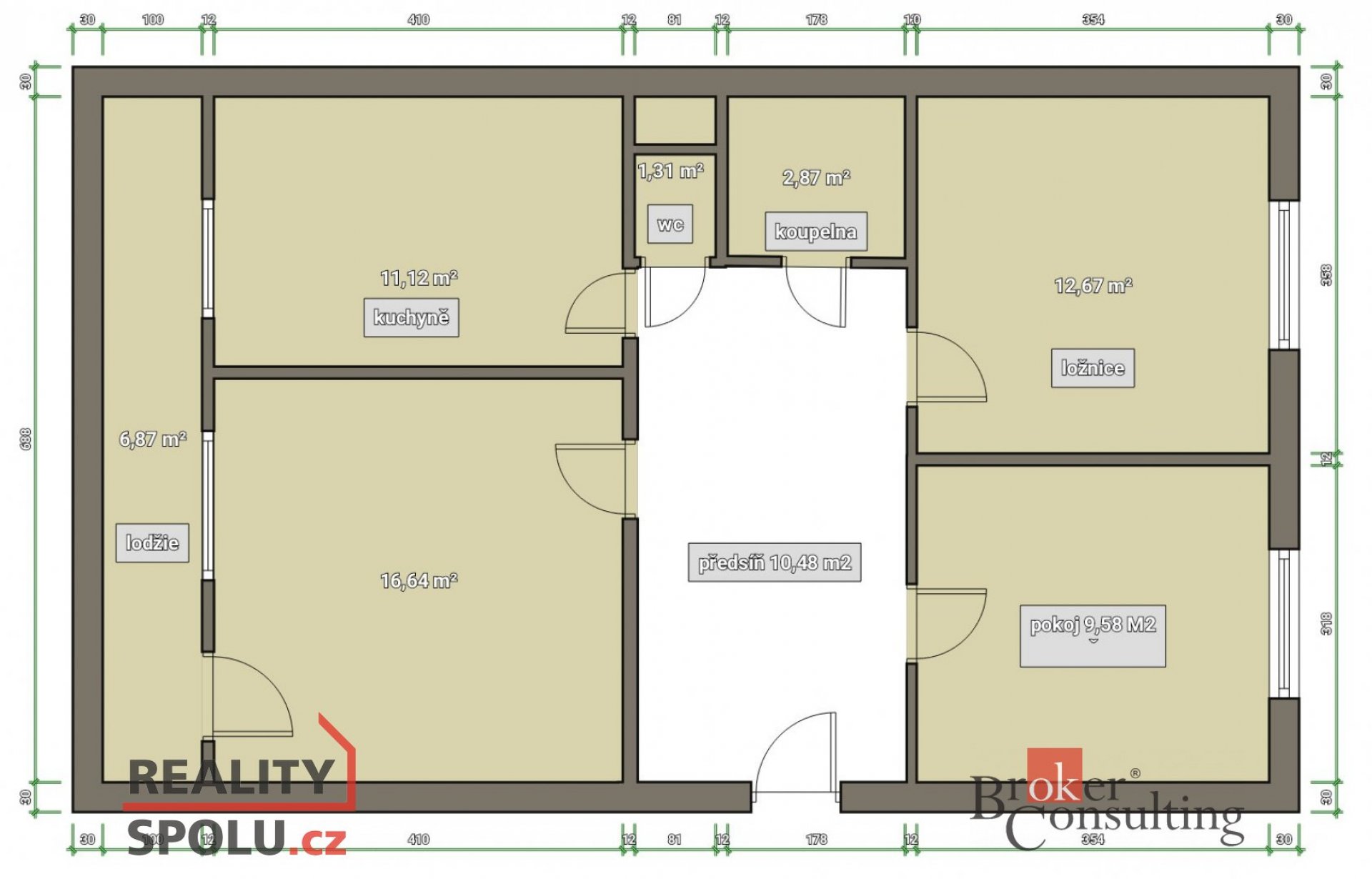 Prodej, byty/3+1, 68 m2, Hradební 1364/6, 26801 Hořovice, Beroun [ID 60426]