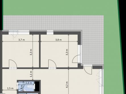 Pronájem bytu, 3+kk, 70 m²