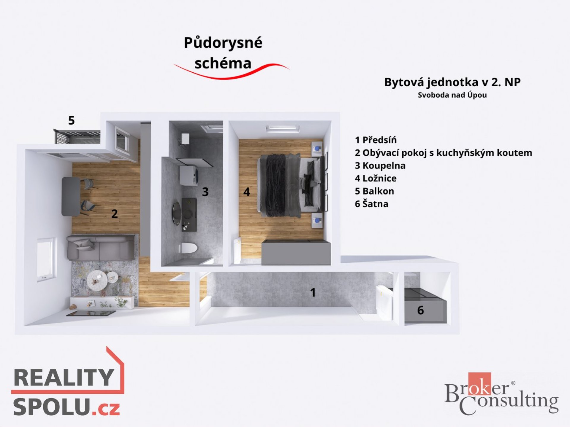 Pronájem zcela nového bytu, Svoboda nad Úpou