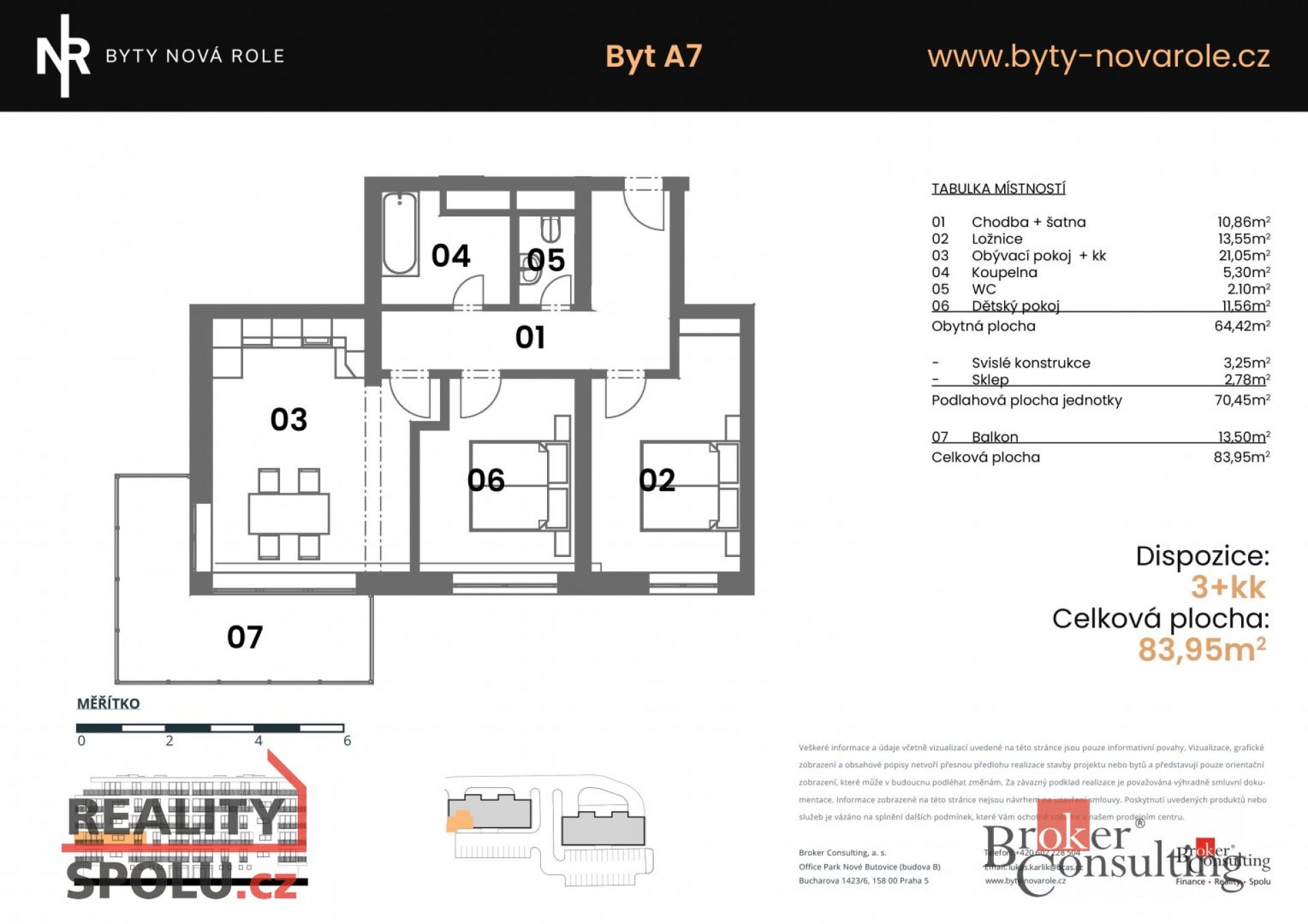 Prodej, byty/3+kk, 70.45 m2, Svobodova 383, 36225 Nová Role, Karlovy Vary [ID 34062]