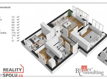 Prodej bytu, 3+1, 62 m²