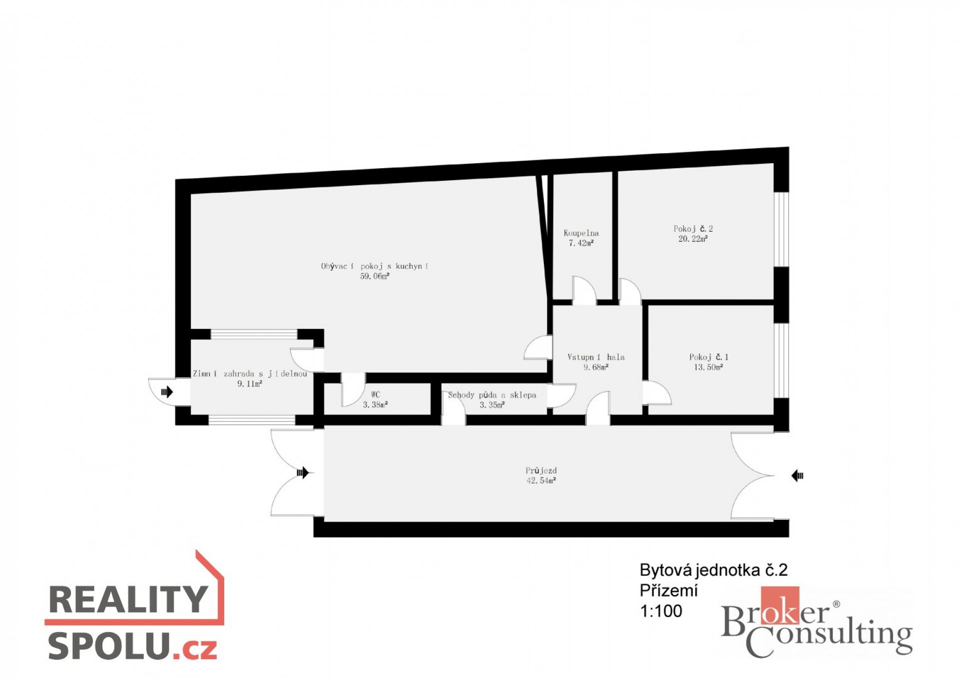 Prodej, byty/3+kk, 79 m2, Hlavní 392, 69661 Vnorovy, Hodonín [ID 63839]