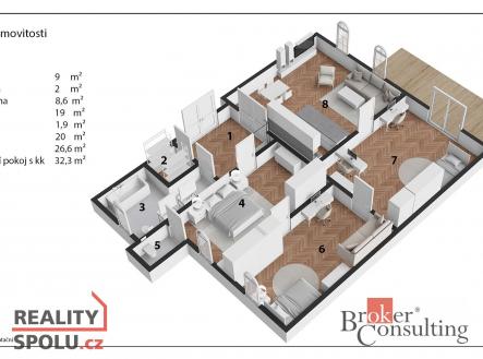 Prodej bytu, 4+kk, 155 m²