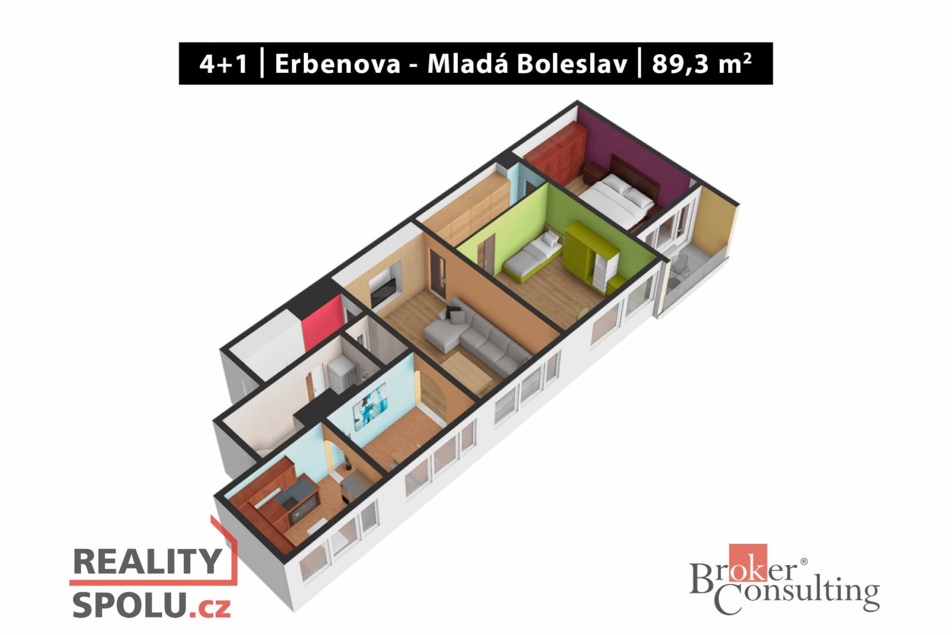 Prodej, byty/4+1, 89 m2, Erbenova 877, Mladá Boleslav II, 29301 Mladá Boleslav, Mladá Boleslav [ID 6